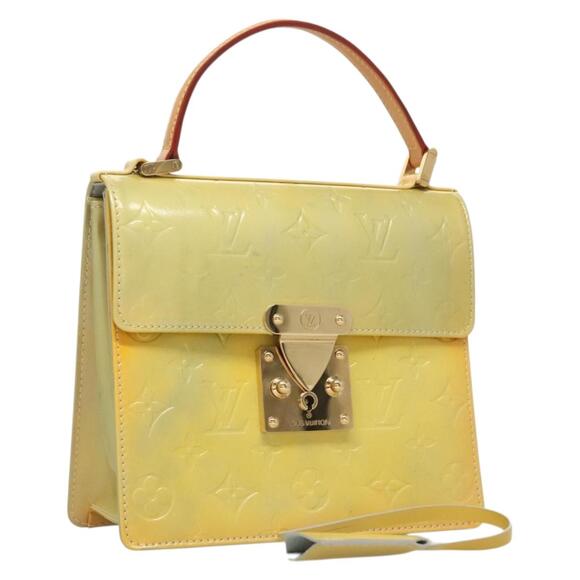 LOUIS VUITTON Monogram Vernis Spring Street Hand Bag Gris M91029 - Picture 1 of 16
